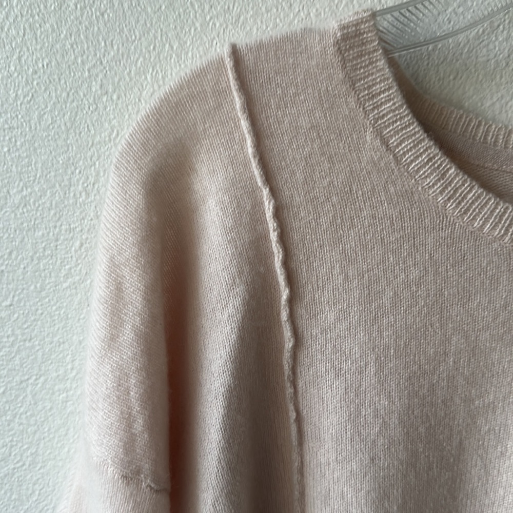 ATM sweater soft peach size large 100% cashmere soft girl - Picture 2 of 13